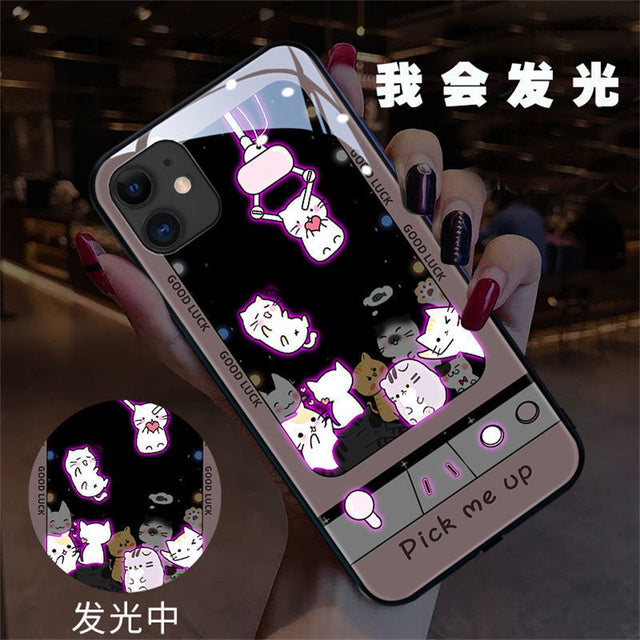 Smart LED Light Music Phone Case for iPhone Models