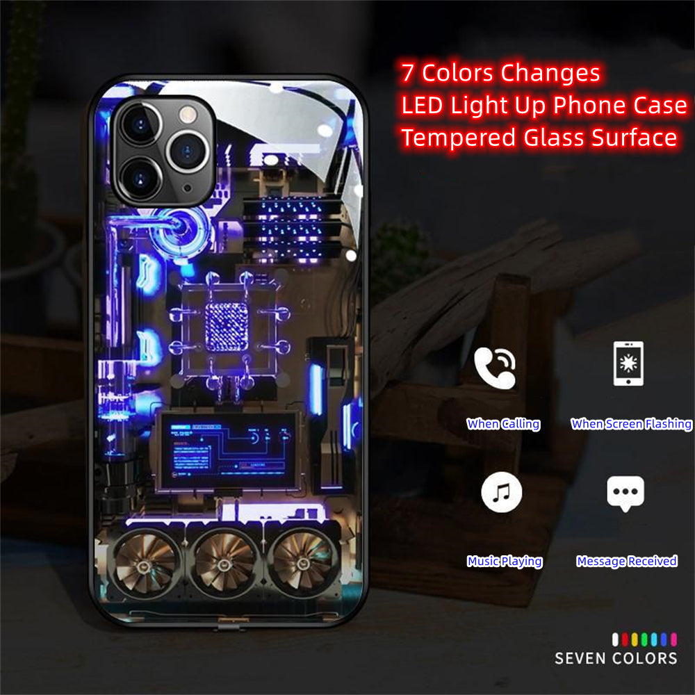 Smart LED Light Music Phone Case for iPhone Models